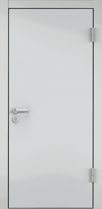 Дверь противопожарная EI 60, Порошково-полимерное покрытие, —, RAL 7035 серый в Томске